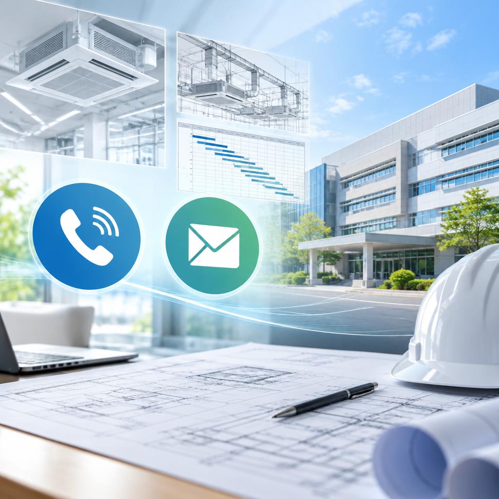 空調設備の計画・施工でお悩みなら、まずはご相談ください